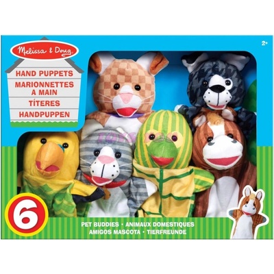 Melissa&Doug sada maňásků domácí zvířata