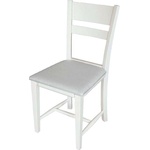 Bogdan Furniture G Стол Мебели Богдан BM Tomi, с тапицерия, бял