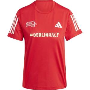 adidas Women's Ber Half Short-Sleeve Performance Gym Top - Red