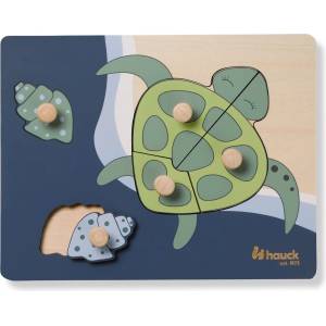 Hauck Дървен пъзел Hauck - Puzzle N Sort, Turtle (813076) - ozone