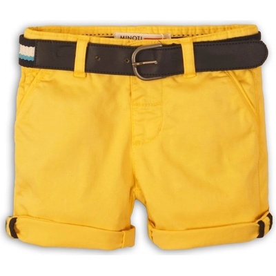 Minoti Kraťasy chlapecké s páskem Sunset 8 žlutá
