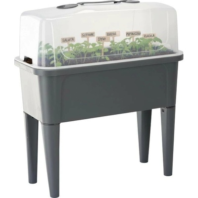 Garden Line SKLENÍKOVÝ STŮL S PŘEKRÝVKOU 76 x 38 x 83 CM ANTRACIT 3982