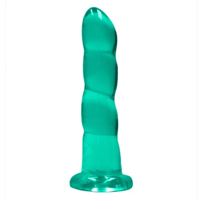 RealRock Bulbous Dildo with Suction Cup 17cm Turquoise