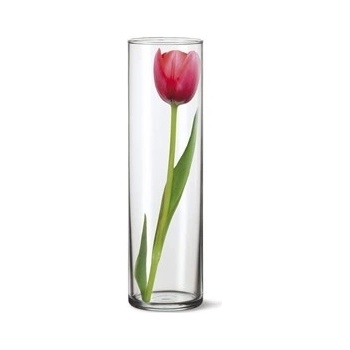 Váza skleněná DRUM II 27,5 x 8,4 cm