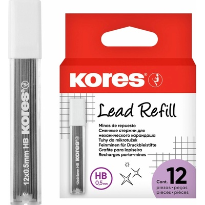 Kores mikrotuhy 0,5 mm HB 12 tuh