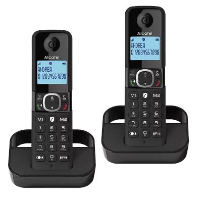 Безжичен DECT телефон Alcatel F860 DUO - черен (1015160_1)