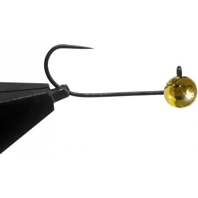 Jigovky.cz jigové hlavičky Wolframové HD Barbless Gold vel.2 0,9g 5 ks