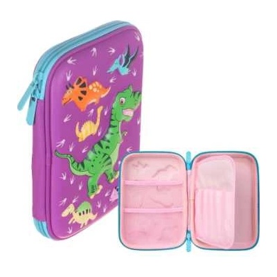 Maxima Ученически несесер maxima 22х15х4 см с 1 цип и релефен дизайн