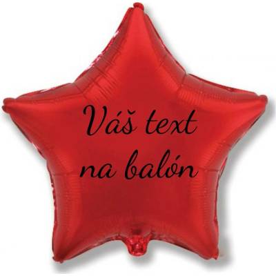 Personal Godan Fóliový balón s textem Červená hvězda 45 cm