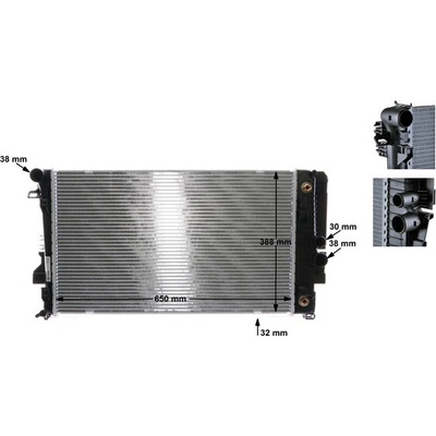 Chladič vody pro motor MAHLE ORIGINAL CR 1173 000S (CR1173000S)