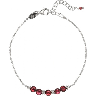 Alisia Módní náramek s korálky z granátu AL4898-Argento-Granato
