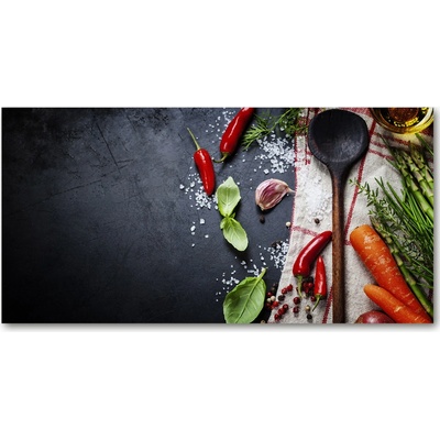 Foto obraz sklo tvrzené ingrediencie 100x50 cm