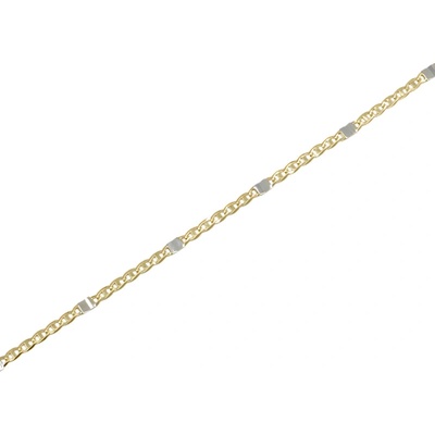 Pattic zlatý náramek bicolor BA550203-18