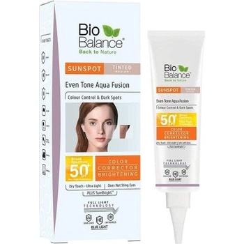 Biobalance Sunspot Even Tone Aqua Fusion 50 +SPF-Tinted Light, Medium 40 мл