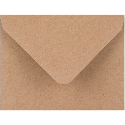 Dopisní obálka hnědá recyklovaná C7 (82x113mm)