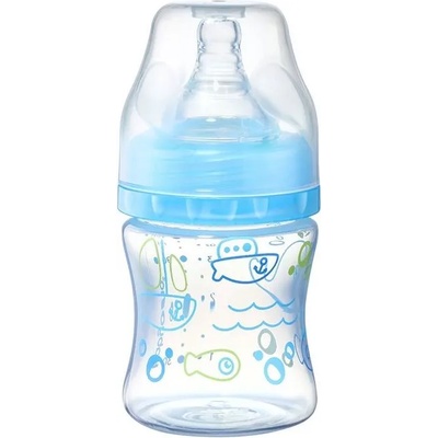 BabyOno Шише с широко гърло Babyono - 402/03, синьо, 120 ml (5901435411025)