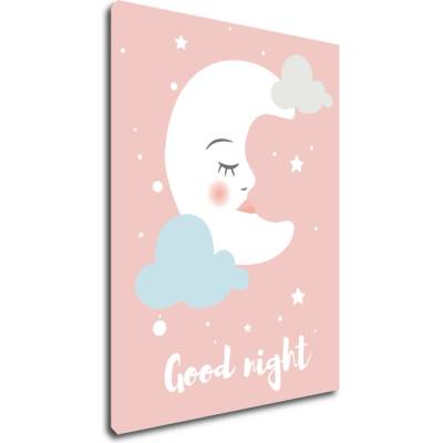 Impresi Obraz Good night pink moon - 30 x 40 cm