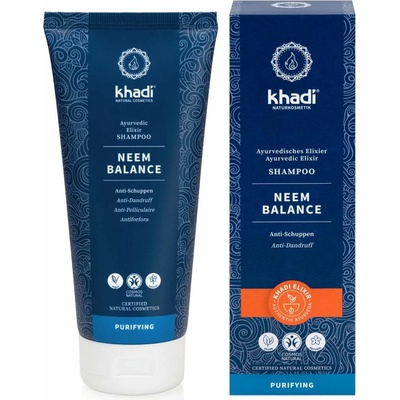 Khadi Neem Balance Elixir Shampoo přírodní šampon proti lupům 200 ml
