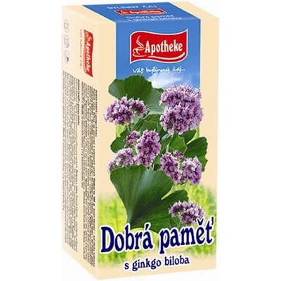 Apotheke Pro dobrou paměť s ginkgo bil.20 x 1,5 g