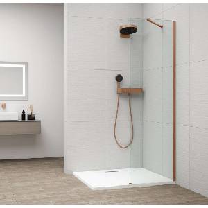 POLYSAN Esca - Душ стена Walk-In 60x210 см, Antidrop, прозрачно стъкло/матова мед ES1060-09 (ES1060-09)