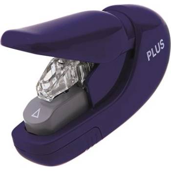 PLUS Corporation Съшивател Stapless, ръчен, 5 листа, PLUS, син 31147 (31147)