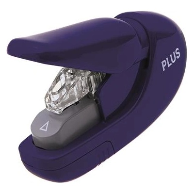 PLUS Corporation Съшивател Stapless, ръчен, 5 листа, PLUS, син 31147 (31147)