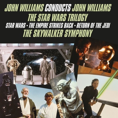 John Williams - John Williams Conducts John Williams - The Star Wars Trilogy (Reissue) (45 RPM) (Limited/Numbered Edition) (Half Green/Half White Coloured) (180 g) (2 LP) (8719262043473)