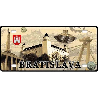 Mesto Bratislava - ceduľa 30cm x 20cm Plechová tabuľa
