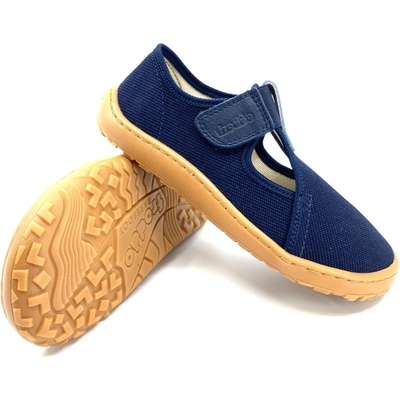 Froddo Barefoot plátěnky G1700322 Dark Blue T-Bar – Sleviste.cz