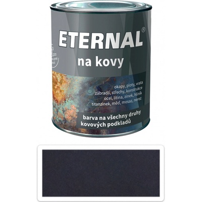 ETERNAL Na kovy antikorózna farba na kov 0,7L Kováčska čierna 460