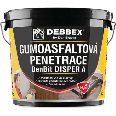 DEBBEX by Den Braven Gumoasfaltová penetrace DenBit DISPER A 5kg Balení: 10 kg, Typ obalu: kbelík