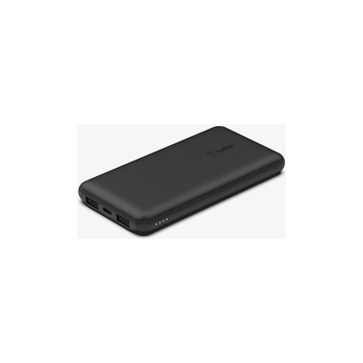 Apple Belkin BOOST CHARGE (10000 mAH) Power Bank with USB-C 15W - Dual USB-A - 15cm USB-A to C Cable - Black (BPB011btBK)