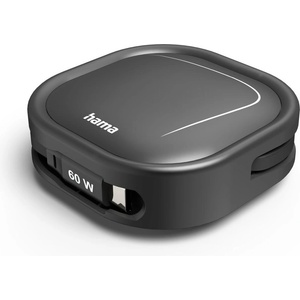 Hama Прибиращ се кабел за зареждане, usb-c - usb-c, 60 w, 1 м (201830)