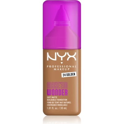NYX Professional Makeup Make ‘Em Wonder лек матиращ фон дьо тен цвят 24 Golden 30ml