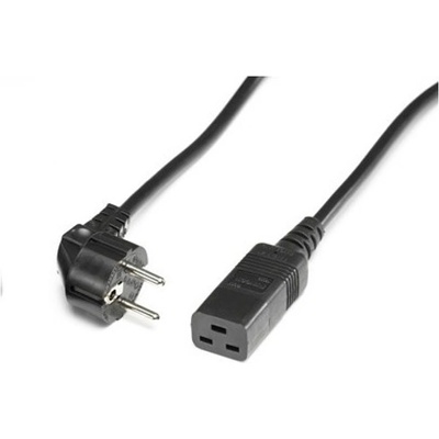 Roline Захранващ кабел Roline 19.08. 1553, от Schuko към IEC320 (C19)(ж), 3.0m, черен (19.08.1553)