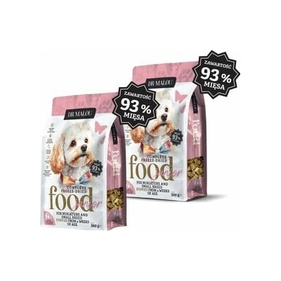 Dr. Malou Puppies Liofilizovaná Kačica s kozím mliekom a žĺtkom 2 x 500 g