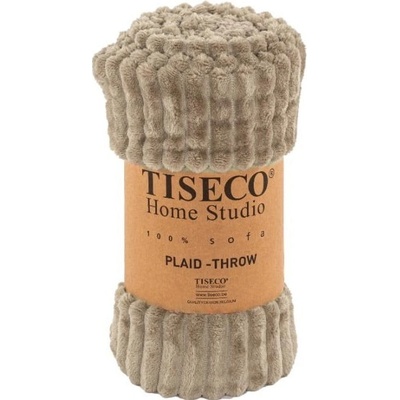 Tiseco Home Studio Ribble deka light /hnědá 130x160