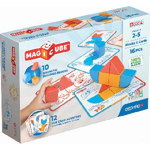 Geomag Комплект магнитни кубчета и карти Geomag - Magicube, 16 части (G302) - ozone