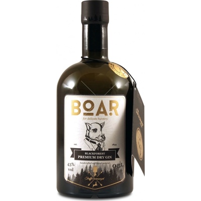 Boar Premium Dry Gin 43% 0,5 l (holá láhev)