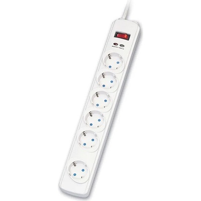 Roline SURGE Protector 6x, 1.8m, White (19.07.1606)