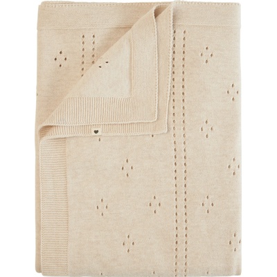 BIBS pletená dierkovaná deka z BIO bavlny