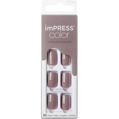 Kiss imPRESS Samolepiace nechty Color Taupe Prize 30 ks