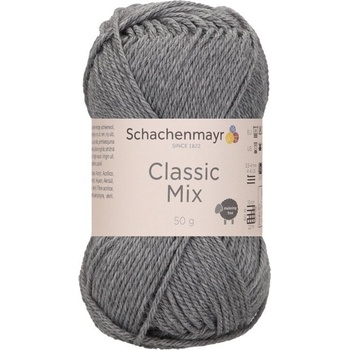 Schachenmayr Classic Mix 00091 Mid Grey Mel. Плетива прежда (9807015-00091)