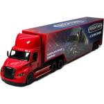 Kinsmart Детска играчка Kinsmart - Метален камион Freightliner eCascadia с контейнер, 1: 62, червен (55066)
