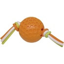 NOBBY TPR lopta s prúžkami oranžová