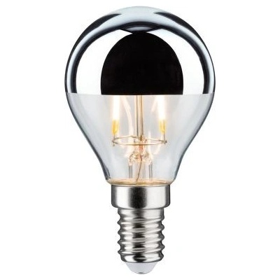 Paulmann LED kapka 2,6 W E14 zrcadlový svrchlík stříbrná teplá bílá