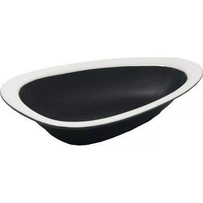 LE COQ Persephone Tanier trojuholníkový hlboký 185 mm čierna biela 18 ks