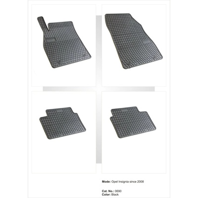 FroGum Гумени стелки за OPEL Insignia (2008-2017) / CHEVROLET Malibu (2012-2016), марка Frogum (0690)