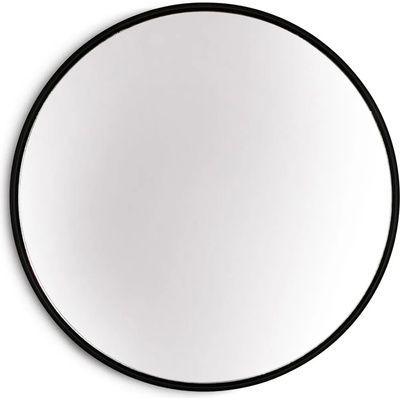 Casa Chic Fournier Стенно огледало с метална рамка, кръгло 58, 8 x 58, 8 см (EL-MIR-MET-60X60-BLK) (EL-MIR-MET-60X60-BLK)