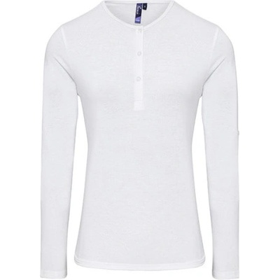 Premier Workwear Dámske tričko s dlhým rukávom PR318 White